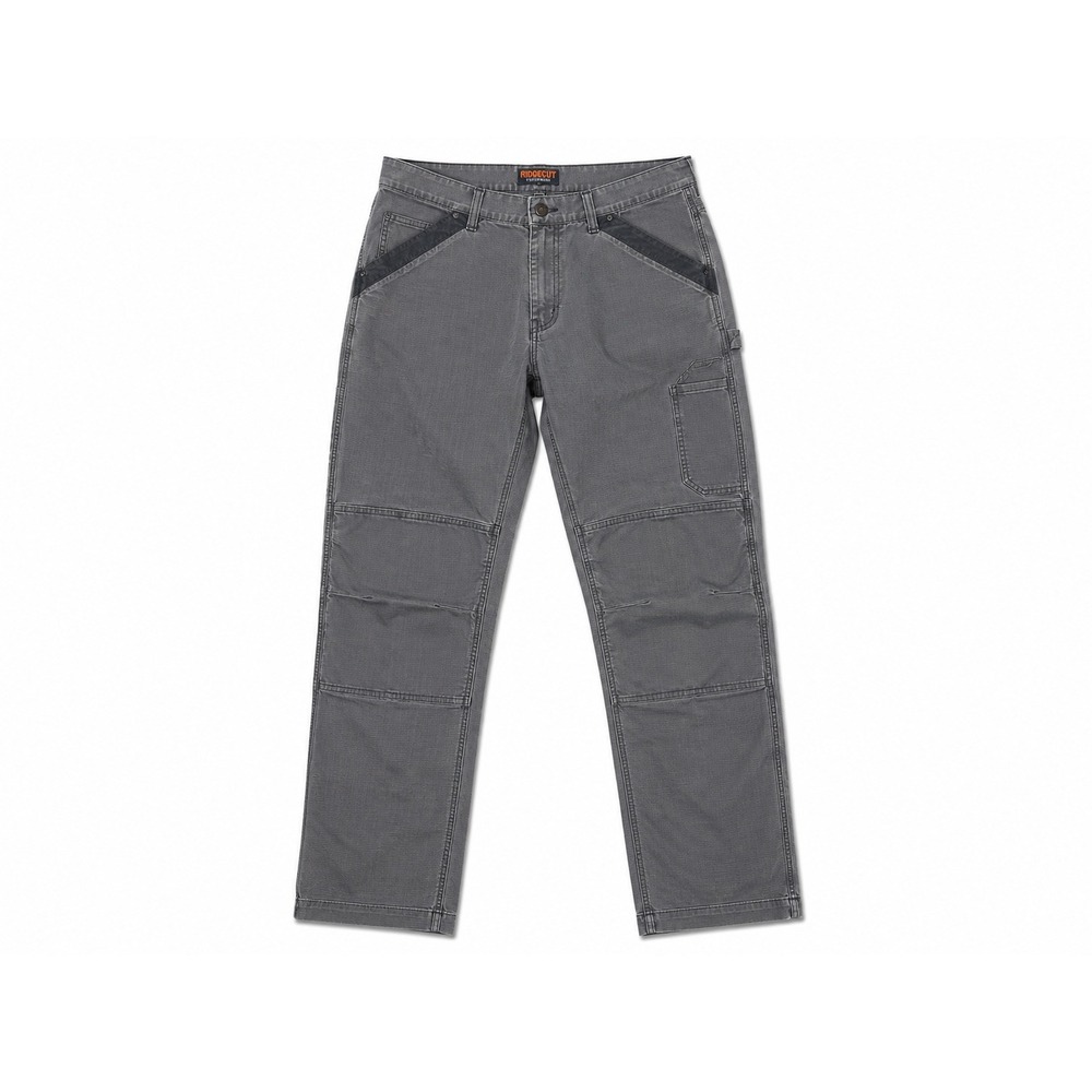 Ridgecut Toughwear Carpenter Pants Mens 32x32 Gray Excellent Double Knee Ripstop
